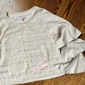 NWT Sequin Hearts/My Michelle Tiered Bell Sleeve M